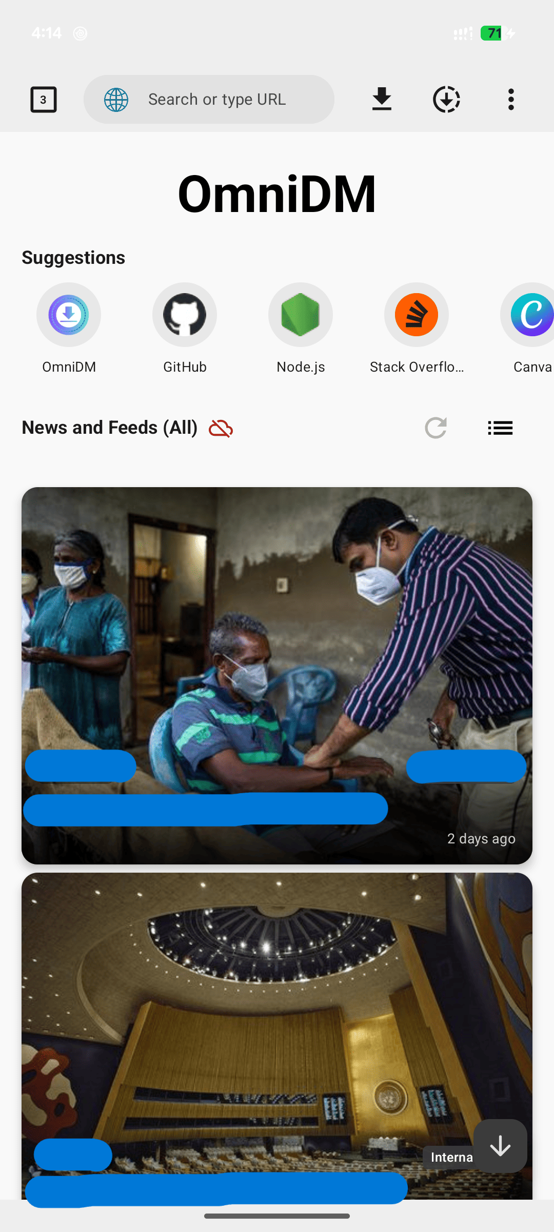 Home page